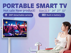 32 inçlik Android Akıllı Kablosuz EkranKamera ile Dokunmatik Ekran 5H 9H Düzenlenebilir Duraç