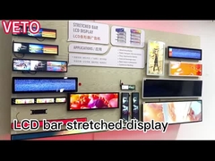 VETO Ultra geniş gerilmiş çubuk ekranı Raf Kenar Ekran Ağı Reklam HD çubuk LCD ekranı