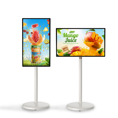 Interaktif 32 Inç Stand By Me Akıllı Televizyon Cep Telefonunda Dokunmatik Oyun Monitörü LCD Ekran Hareketli TV