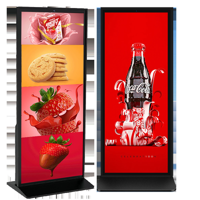 70 inç Tam Ekran 4k Yer Durağan Dijital İşaret TFT LCD Dokunmatik Ekran Kiosk