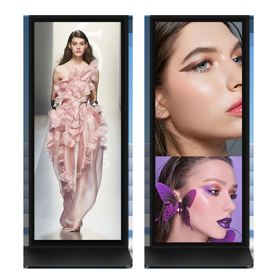Splicing Floor Standing Digital Signage Ücretsiz CMS Yazılımı 60000 Saat Hayat