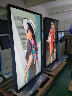 Tam Ekran Yer Duran Reklamcılık Dokunmatik Ekran Kiosku 60000 Saat Hayat