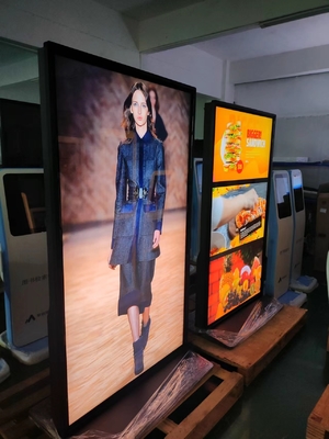 70 Inch Splice Floor Standing Digital Interactive Kiosk 178° Görme açısı ile tam ekran 4k