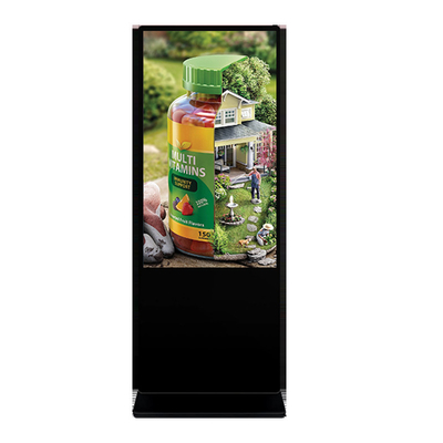43 Inch Panel Boyutu Zemin Kalkan Dijital Sigange LCD Reklam Ekranı Kiosk Totem Monitörü