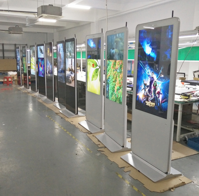 VETO Dikey Reklam Makinesi 55 Inch İç mekan LCD Ekranı Perakende Mağazaları İçin Etkileşimli Ekranlar