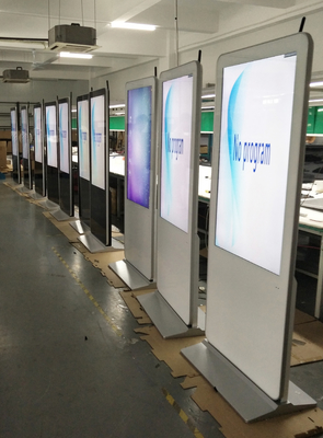 VETO 43 49 55 Inch İçeride Dikey Dokunmatik Kiosk Totem Android PC LCD Dijital İşaret Ekranı Reklam Ekranları