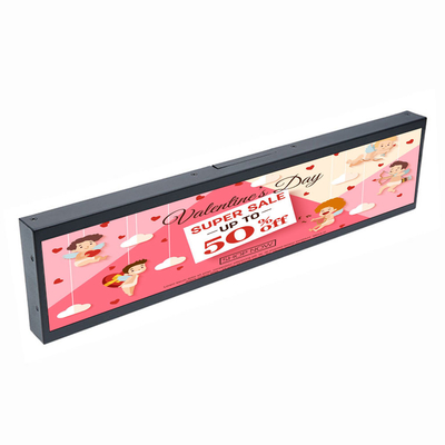 VETO Customisizd Boyut Çubuğu LCD Ekranı Ultra Geniş Raf Kenar Çizgi Ekranı HD Dijital İşaret Eğitimli LCD Panel