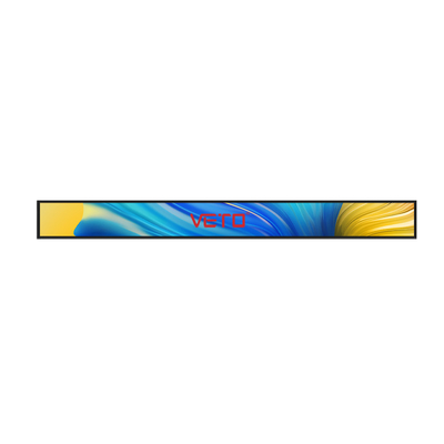 VETO Ultra Geniş Raf Kenarlı Eğlenmiş Bar LCD Ekranı 23.1 24 27 28 Inç İçerideki Reklam Oyuncusu Ekranı Süpermarket için