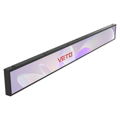 VETO 23.1 Inç Özel Boyutlu İç Çatlak Bar LCD Panel Android Raf Kenar Reklamcılık Media Player Bar LCD Ekranı