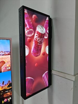 Kalite 21.5 inç Duvar Montajlı Uzaylı Çubuklu LCD Ekranı Reklamcılık Medya Oyuncusu için Dahili CMS ile fabrika