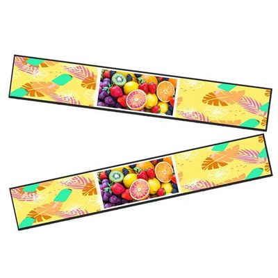 Eğlenmiş Bar LCD Ekranı Android 47.6 Inch İçerideki Alışveriş Merkezi 1920* 360