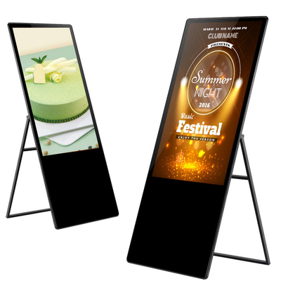 VETO Sıcak Satış 43 49 55 Inç Taşınabilir Reklamcılık Poater İç mekan LCD Kapasitif Dokunmatik Ekran